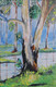 The Tale of Two Trees (ART_2683_52040) - Handpainted Art Painting - 12in X 18in