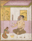 Khambhavati Ragini- Folio From A Ragamala Series (Garland Of Musical Modes)
(PRT_4661) - Canvas Art Print - 16in X 20in