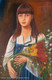 The Russian Girl (ART_7787_52500) - Handpainted Art Painting - 24in X 36in