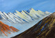 TRANQUIL MOUNTAINS (ART_7793_52594) - Handpainted Art Painting - 16in X 12in