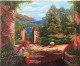 We are in the Garden : Garden Paradise (ART_7792_52583) - Handpainted Art Painting - 36in X 24in