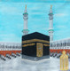 Holy Kaaba (ART_7788_52538) - Handpainted Art Painting - 21in X 21in