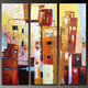 Sarrana - 36in X 36in(12in X 36in X each X 3Pcs.),RTCSB_52_3636,Oil Colors,Museum Quality - 100% Handpainted,Multipiece Paintings,Modern art - Buy Painting Online in India.
