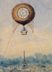 Illustration Of Captive Balloon With Clock Face And Bell, Hovering Above Paris, France With Eiffel Tower In The Background by Camille Gravis
(PRT_5514) - Canvas Art Print - 20in X 27in