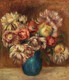 Flowers In A Green Vase (Fleurs Dans Un Vase Vert) (1912) by Pierre-Auguste Renoir
(PRT_5505) - Canvas Art Print - 25in X 29in
