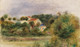 Houses In A Park  (1911) By Pierre-Auguste Renoir (PRT_5596) - Canvas Art Print - 30in X 18in