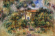 Farmhouse (1917) By Pierre-Auguste Renoir (PRT_5622) - Canvas Art Print - 31in X 20in