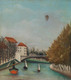 Study For View Of The Pont De S√®vres (1908) By Henri Rousseau (PRT_5663) - Canvas Art Print - 26in X 29in