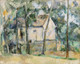 House And Trees (1888‚Äì1890) By Paul C√©zanne (PRT_5711) - Canvas Art Print - 33in X 27in