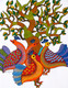 Dear,Small Design,Tree,Flok Art,Birds,Tiny Birds,Peacock