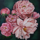 Pink Peonies (ART_1304_53606) - Handpainted Art Painting - 23in X 21in