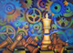 CHECK MATE (ART_7352_53610) - Handpainted Art Painting - 36in X 48in