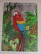 The Macaw (ART_7760_53464) - Handpainted Art Painting - 12in X 16in