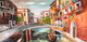 City view painting  (ART_6706_53413) - Handpainted Art Painting - 48in X 24in