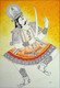 Therukoothu- A traditional dance (ART_7865_53780) - Handpainted Art Painting - 17in X 25in
