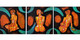 3 Piece Figurative Abstract (ART_5557_53773) - Handpainted Art Painting - 18in X 54in