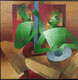 Musician (ART_7577_54068) - Handpainted Art Painting - 27in X 27in