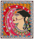 Madhubani - The Indian bride (ART_7230_53997) - Handpainted Art Painting - 20in X 23in