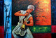man, man playing music, man playing trumpet, indian man, man in dhoti,music, musical instrument