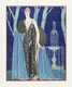 Alcyone Robe Et Manteau Du Soir, De Worth (1923) By George Barbier (PRT_6209) - Canvas Art Print - 21in X 25in