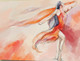 ballet dance ,Red Background,Red Dress Dancer,Dance,
