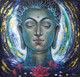 Buddha Painting  (ART_236_54217) - Handpainted Art Painting - 20in X 18in