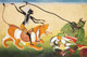 Kali Attacking Nisumbha (PRT_6391) - Canvas Art Print - 40in X 27in