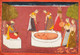 Madhava Plays His Vina Before Five Women Drawing Water From A Well, From A Madhavanala Kamakandala (PRT_6413) - Canvas Art Print - 40in X 27in