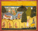Radha Awaiting Reconciliation With Krishna, From A Gita Govinda Of Jayadeva (PRT_6431) - Canvas Art Print - 35in X 28in