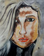 Portrait (ART_5839_54474) - Handpainted Art Painting - 18in X 24in