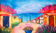 City view painting  (ART_6706_54451) - Handpainted Art Painting - 48in X 30in