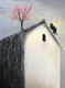 On the roofs of Voghera (ART_7894_54304) - Handpainted Art Painting - 30in X 40in