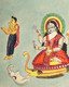 The Goddess Ganga (PRT_6518) - Canvas Art Print - 24in X 30in