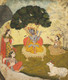 Krishna And Gopis (PRT_6536) - Canvas Art Print - 28in X 33in