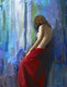 Women with red,background shades,Back Beauty,Nude Art