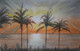 Evening Palm Scenery (ART_7573_53678) - Handpainted Art Painting - 17in X 11in