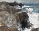 Storm On The Island Of Yeu (PRT_6601) - Canvas Art Print - 33in X 26in