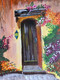 Spanish doorway (ART_7906_54648) - Handpainted Art Painting - 10in X 12in