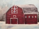 Barn in canada (ART_7906_54631) - Handpainted Art Painting - 10in X 12in