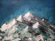 Beautiful - Snow covered mountains. (ART_7291_46090) - Handpainted Art Painting - 16in X 12in