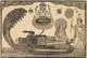Anantasayan (Vishnu Reclining On Serpent Ananta) By Shri Gobinda Chandra Roy (PRT_6811) - Canvas Art Print - 33in X 22in