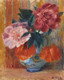 Tulips And Peonies In Pitcher By William James Glackens (PRT_6893) - Canvas Art Print - 28in X 35in