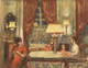 Evening Under The Lamps By Pierre Bonnard (PRT_6871) - Canvas Art Print - 33in X 26in