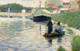 View Of The Seine By Georges Seurat (PRT_6950) - Canvas Art Print - 22in X 14in