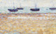 Four Boats At Grandcamp (Quatre Bateaux √É Grandcamp) By Georges Seurat (PRT_6914) - Canvas Art Print - 32in X 20in