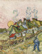 Houses And Figure By Vincent Van Gogh (PRT_6880) - Canvas Art Print - 27in X 34in