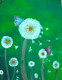 Dandelion (ART_7924_54938) - Handpainted Art Painting - 14in X 11in