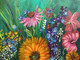 Flowers (ART_7906_54613) - Handpainted Art Painting - 10in X 12in