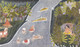 Radha Crosses A River To Interview A Hindu Sage (PRT_6988) - Canvas Art Print - 19in X 11in