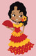 Mexican Girl 2 (PRT_7049) - Canvas Art Print - 16in X 25in